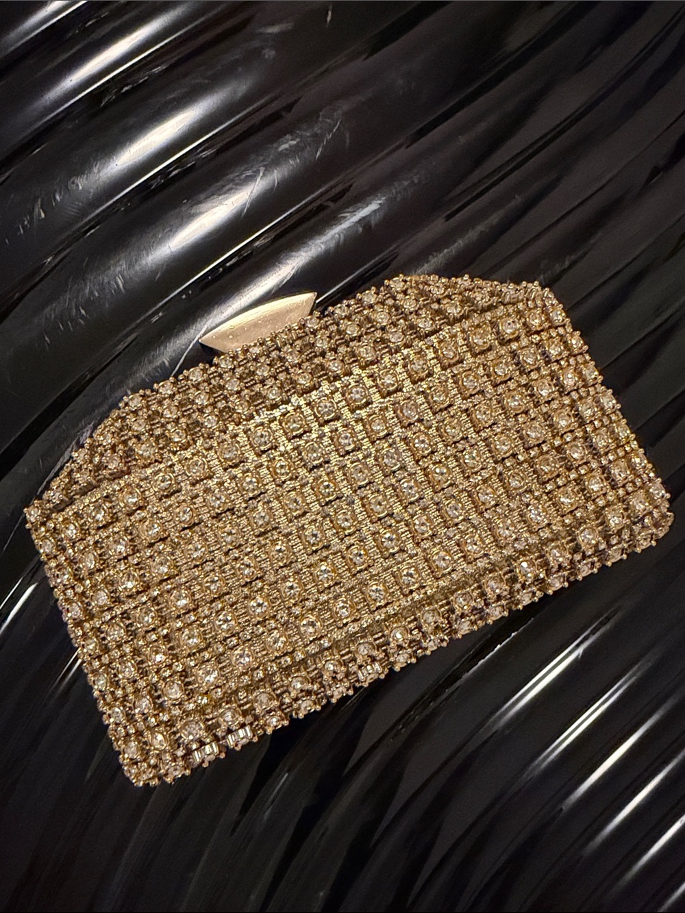 Gold Crystal Evening Clutch